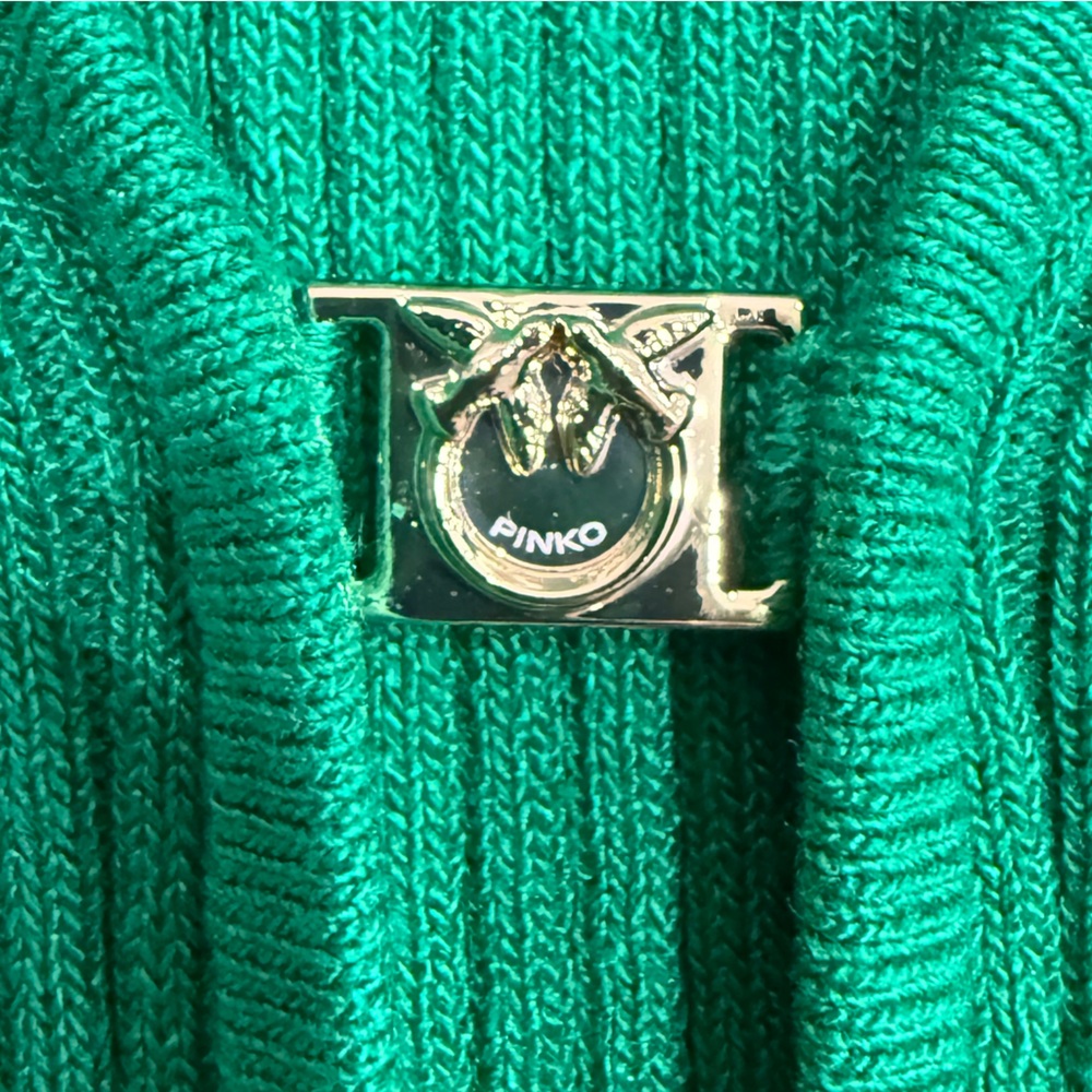 Pinko Emerald Ribbed Knit Top - Picture 4 of 5